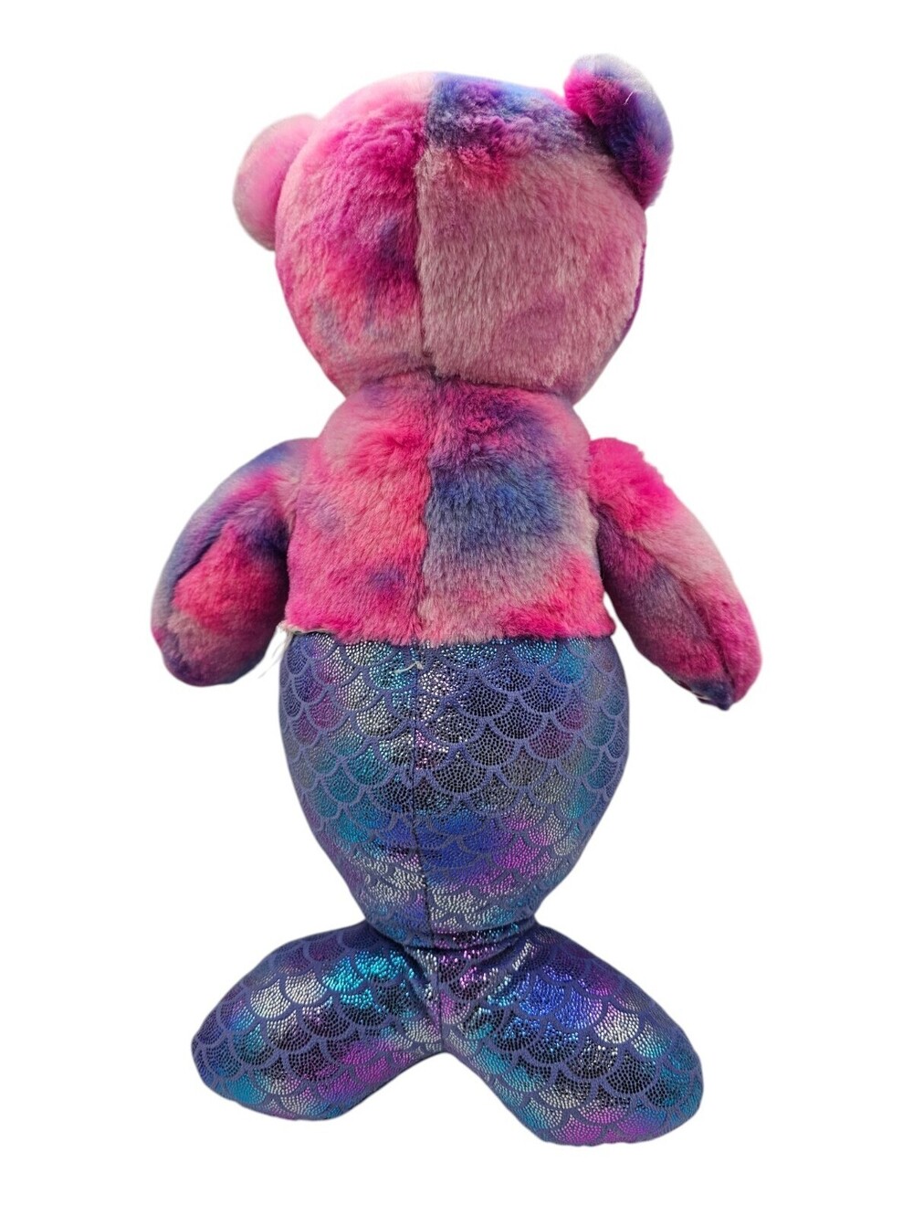 Build-A-Bear Workshop Ocean Treasure Bear Mermaid Pink Purple Tail - Picture 3 of 4